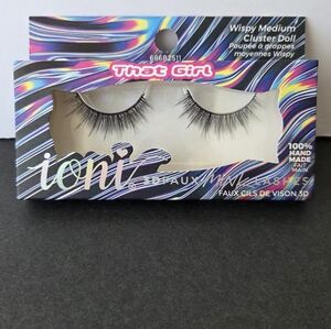 Ioni 3D Faux Mink Lashes Wispy Medium Cluster Doll That Girl Set